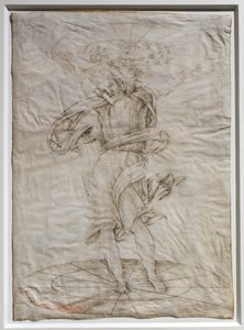 Atlas, c.1472-74 (caneta sobre pergaminho) de Francesco di Giorgio Martini