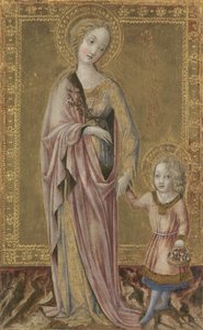 Santa Dorothy e o Cristo Infantil, ca 1460