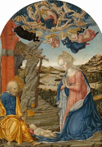A Natividade, com Deus Pai Rodeado de Anjos e Querubins, c. 1470.