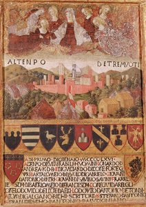 A Virgem a proteger Siena contra terramotos em 1466