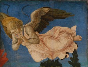 Painel de Anjos do Retábulo da Santíssima Trindade de Pistoia, 1455-1460 de Francesco di Stefano Pesellino