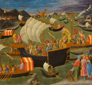 Rei Melchior navegando para a Terra Santa, c.1445-50
