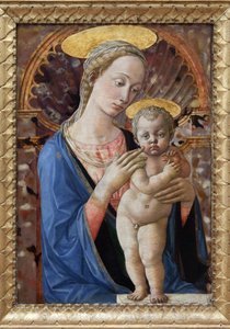 A Virgem e a Criança, Pintura de Francesco di Stefano, conhecido como Pesellino (ca. 1422-1457). Fotografia, KIM Youngtae, Lyon, Musee des Beaux Arts de Lyon.