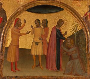 São João Evangelista com Acteus e Eugenius, ca. 1370