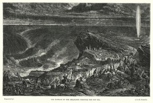 A Passagem dos Israelitas pelo Mar Vermelho (gravura) de Francis (after) Danby