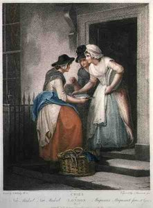 "New Mackrel, New Mackrel", placa 5 de "The Cries of London", gravada por Nicolo Schiavonetti (d.1813), pub. por Colnaghi & Co.