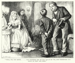 Ilustração para grandes expectativas de Charles Dickens (gravura)