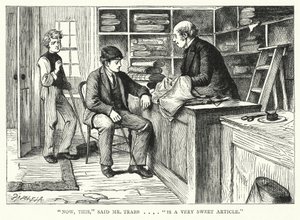 Ilustração para grandes expectativas de Charles Dickens (gravura) de Francis Arthur Fraser