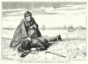 Ilustração para grandes expectativas de Charles Dickens (gravura) de Francis Arthur Fraser