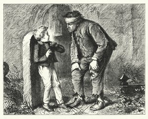 Ilustração para grandes expectativas de Charles Dickens (gravura)