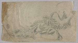 Estudo de cortinas de Francis Augustus Lathrop