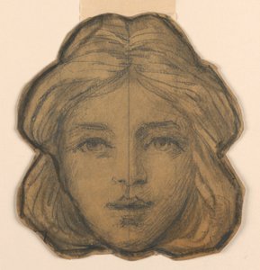 Cabeça de Mulher (Projeto de Vitral) de Francis Augustus Lathrop