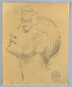 Cabeça de uma mulher de Francis Augustus Lathrop