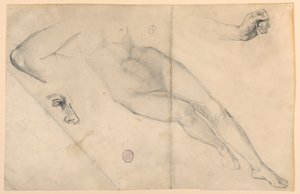 Estudo nu de Francis Augustus Lathrop