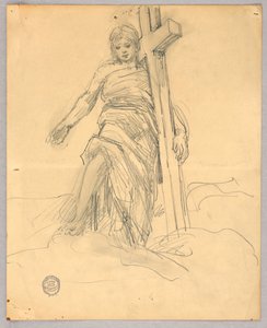 Esboço para a Figura Central na Ascensão de Francis Augustus Lathrop