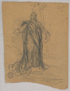 Esboço para a Figura Central na Ascensão de Francis Augustus Lathrop
