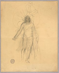Esboço para a Figura Central na Ascensão de Francis Augustus Lathrop
