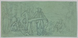 Esboço para um mural de Francis Augustus Lathrop