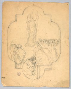Esboço para uma janela ou teto de Francis Augustus Lathrop