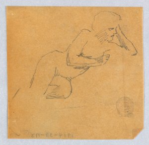 Esboço de nu feminino de Francis Augustus Lathrop