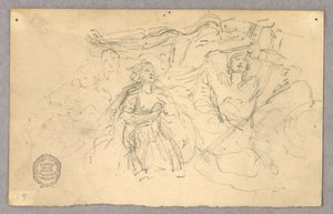 Esboço do Grupo Figural para Ascensão de Francis Augustus Lathrop