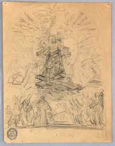 Esboço da Figura em uma Cruz de Francis Augustus Lathrop