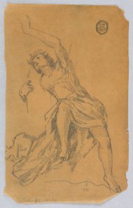 Esboço da Figura com Cortinas de Francis Augustus Lathrop