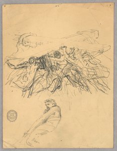 Esboço de figuras com uma cruz de Francis Augustus Lathrop