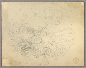 Esboço de Figuras em um Círculo de Francis Augustus Lathrop