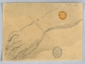 Esboço de mão e pulso de Francis Augustus Lathrop