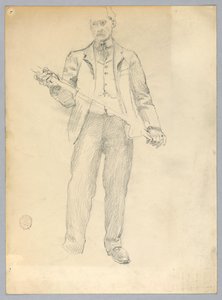 Esboço de um homem de Francis Augustus Lathrop