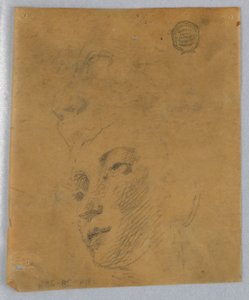 Esboço da cabeça de uma mulher de Francis Augustus Lathrop
