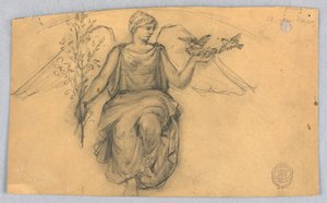 Primavera, Esboço de Figura Alada de Francis Augustus Lathrop