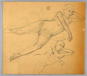 Estudos da Figura Nua de Francis Augustus Lathrop