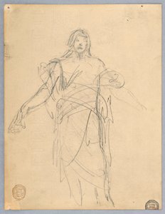 Estudo para Cristo, Capela de São Bartolomeu, Nova York de Francis Augustus Lathrop