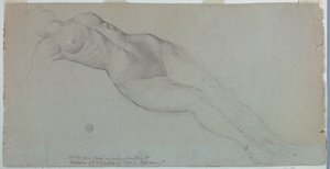 Estudo para "Diana e Suas Atendentes entre as Constelações" de Francis Augustus Lathrop