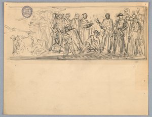 Estude para um mural ou painel de Francis Augustus Lathrop