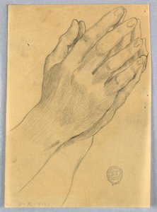 Estudo das mãos de Francis Augustus Lathrop