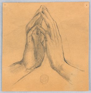 Estudo das mãos de Francis Augustus Lathrop