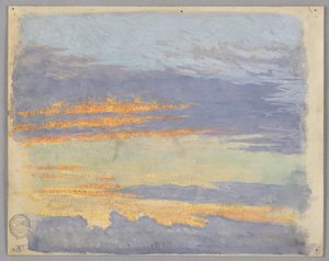 Estudo de nuvens, Roma, Itália de Francis Augustus Lathrop
