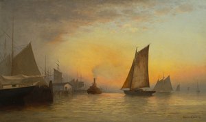 Porto de Nova York, NY, 1880