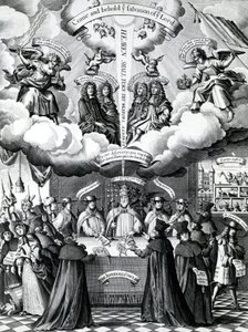 A Happy Instruments of Englands Preservation, publicado por Benjamin Combe depois de Francis Barlow, abril de 1681 de Francis Barlow