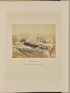 Belém vista do telhado da Igreja da Natividade de Francis Bedford
