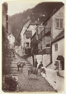 Clovelly, New Inn and Street, 186094. de Francis Bedford