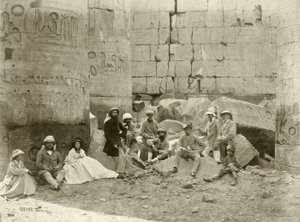 Festa do Príncipe de Gales no Templo de Karnak, 1862