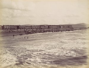 Rhyl, do mar, década de 1870. de Francis Bedford