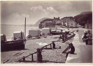 Sidmouth, extremo oeste da esplanada de Francis Bedford