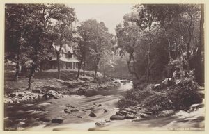 Watersmeet, The Cottage and Streams, 186094. de Francis Bedford