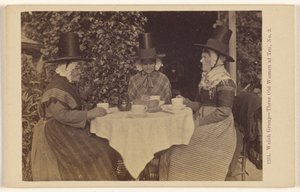 Grupo galês - Três mulheres idosas a tomar chá, n.º 3 de Francis Bedford