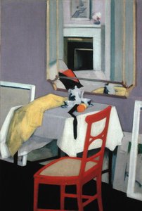 Interior (A Cadeira Vermelha) (óleo sobre tela) de Francis Campbell Boileau Cadell